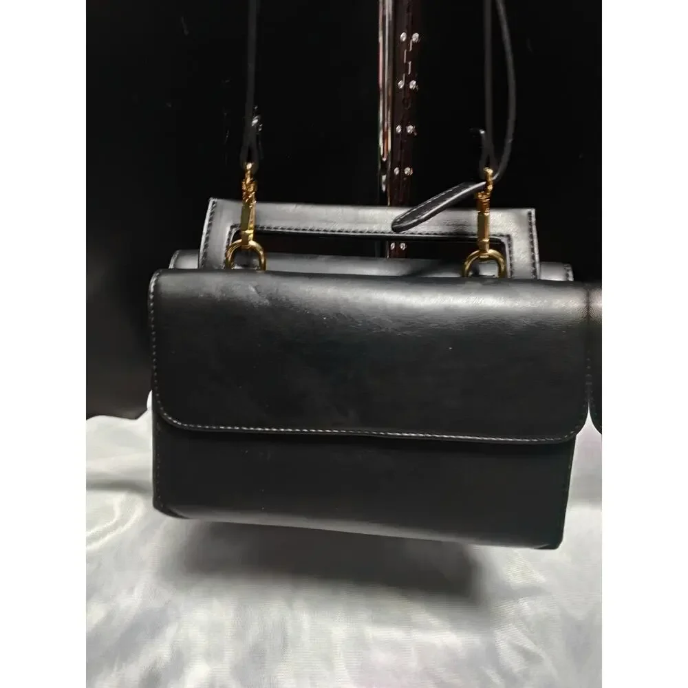 BCBGeneration  Black Shoulder Bag purse smaller size long strap